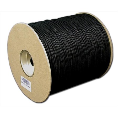 T.W. Evans Cordage 34-4404 .125 in. x 1000 Yard Number 4 Black Cotton Shade Cord