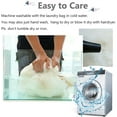 thumbnail image 6 of Triani 2Pcs Small Faux Fur Cushion 12" x 12" Plush Cushion Area Rug White Fluffy Area Carpet Soft Chair Cover Seat Pad Nail Mat for Locker Decor Aesthetic (White), 6 of 7