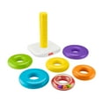 thumbnail image 6 of Fisher-Price Giant Rock-a-Stack Infant and Toddler Stacking Toy, 14+ Inches Tall, Baby Toy for 12 months and up, 6 of 8