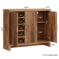 thumbnail image 4 of 47" Shoe Cabinet with 3 Doors, Adjustable Shelves & Ventilation Hole Design for 30 Pairs , Shoe Storage Rack for Entryway Living Room, 4 of 9
