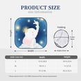 thumbnail image 2 of Kdxio Cute Elephant Sitting In The Moon With Little Bunny Print 2-Piece Sun Shade Front Windshield - Foldable Car Front Window Sunshades For Most Sedans Suv Truck, 2 of 6