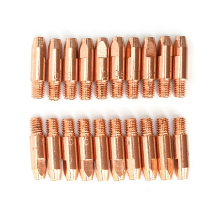 

Dido 20 Pieces Semi-automatic Welding Nozzles Wire Feed 1.2mm Detachable Anti-rust Replacing Tip Holder Replacement for BINZEL 24KD