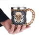 thumbnail image 5 of sweethay Taza de calavera, esqueleto de resina, copa de vino, tazas de café de Metal medievales, bares, vasos Vintage, decoración de casa de Mostrada, 5 of 6