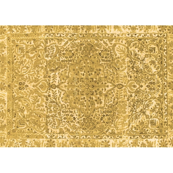 Ahgly Company Indoor Rectangle Abstract Brown Modern Area Rugs, 5' x 8'