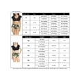 thumbnail image 4 of Arvbitana Mother and Girl Swimwear Ruffle Fly Sleeve Bikini Top and High Waist Bottoms Mommy and Me Matching Bathing Suit Swimsuit, 4 of 9