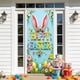 thumbnail image 4 of CaiYueKe Easter Door Cover Curtain Decoration for Spring Holiday Party, Bunny Egg Themed Hanging Door Banner Wall Decor, Festive Home Indoor Outdoor Welcome Sign with Religious Cross Pattern, 4 of 7