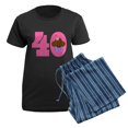 thumbnail image 5 of CafePress - 40Th Birthday Cupcake Women's Dark Pajamas - Women's Short Sleeve Print T-Shirt and Pants Dark Cotton Pajama Set, 5 of 7