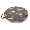 thumbnail image 1 of Lobster Round Floor Cushion with Handle, Graphic of Sea Animals Deep Ocean Creatures Sea Life Animals Marine, Pillow for Living Room & Dorms, 18" Round, Dark Warm Taupe and Beige, by Ambesonne, 1 of 4