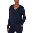 thumbnail image 1 of Women's Supersoft Terry Long-Sleeve Deep V-Neck Shirt, 1 of 6