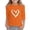 Orange, variant on Tween Girls' T Shirts Short Sleeve Crewneck Graphic Tee Top Casual Blend Clothes
