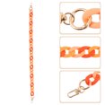 thumbnail image 3 of Unique Bargains 1 Pc Durable Handbag Chain Strap 23.62" Orange Acrylic, 3 of 5