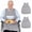 Grey XL 2pack, variant on Adult Bibs 3 Pack Waterproof Reusable Eating Bib with Crumb Catcher Adjustable Neck Closure Machine Washable for Seniors Men Women