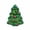 Green, variant on Festive Christmas Candy Jar, 7.1 Inch Metal Tin With Glossy Finish, Holds Cookies Snacks And Party Favors For Holiday Tables And Shelves, Santa Hat Teddy Bear