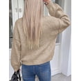 thumbnail image 4 of PRETTYGARDEN Women's Button up Chunky Knit Cardigan Sweaters Crew Neck, Long Sleeve, Oversized Sweaters, Relaxed Fit, Soft Cozy Casual Outerwear, Fall Outfits, Winter Fashion Clothing, 4 of 9
