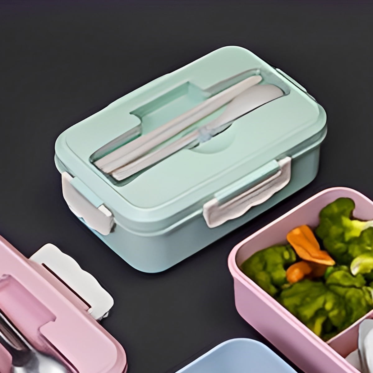 Thermal Lunch Box Bento Lunch Box with Stainless Steel Thermal Insulation,  Aousthop 1 Layer of Food Containers Leak Proof For Kids, Adult KEEP FOOD