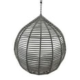thumbnail image 4 of Modway Garner Teardrop Outdoor Patio Swing Chair Without Stand in Gray White, 4 of 5
