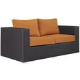 thumbnail image 4 of Ergode Convene 5 Piece Outdoor Patio Sofa Set - Espresso Orange, 4 of 5