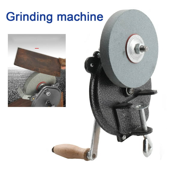 YILIKISS Manual Hand Grinder Stone Jewelers Bench Repair Tool 6” Hand Operated Grinder For Sharpening & Grinding