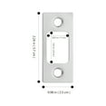 thumbnail image 6 of 4pcs Door Latch Strike Plates Door Hole Cover Plates Stainless Steel Door Reinforcement Kit, 6 of 6