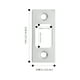 thumbnail image 5 of 2 piezas de placa de refuerzo para puerta con relleno para orificio de cerradura de seguridad, 5 of 7
