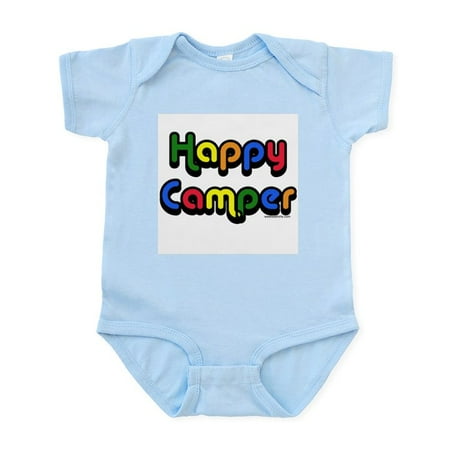 

CafePress - Happycamper Copy Body Suit - Baby Light Bodysuit Size Newborn - 24 Months
