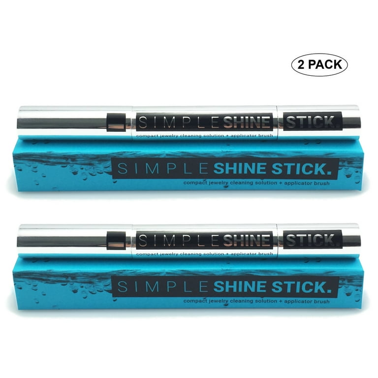 Simple Shine Jewelry Cleaner Shine Sticks | Cleaning Brush Cleaner for Diamond Rings Fine and Fashion Jewelry, Women's, Size: 2 Pack, Blue