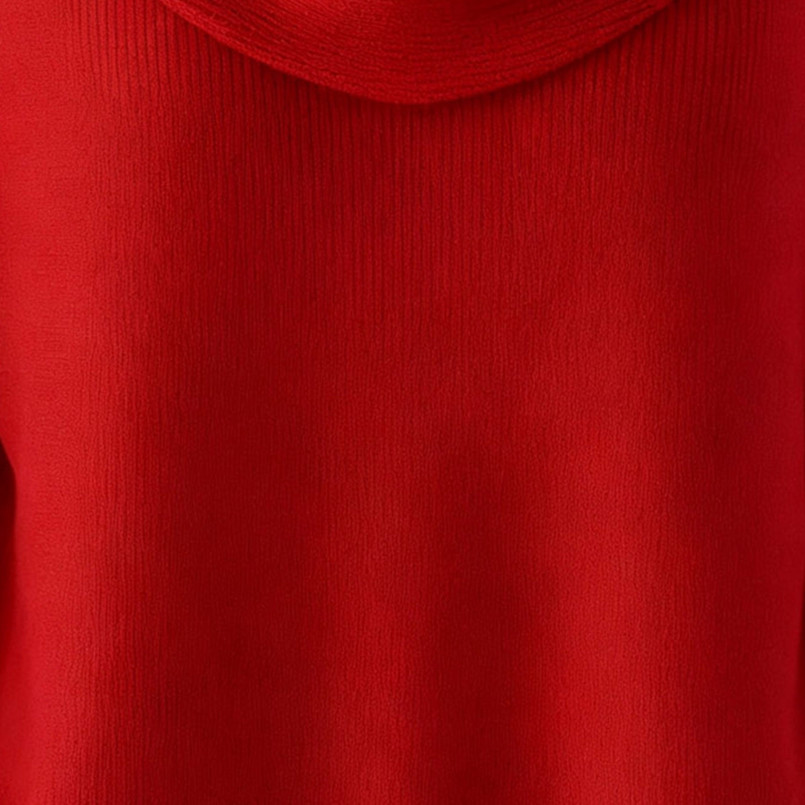 Draped Cowl Neck Sweater for Women, Knitted Long Sleeve Casual Pullover Sweaters Loose Comfy Tunic Tops