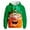 Green, variant on St Patrick's Day Hooded Sweatshirt Irish Green Graphic Pullover Casual Jacket For Holiday Celebration