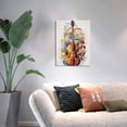 thumbnail image 5 of 12x16 inch Canvas Frameless Painting Colorful Violin Prints,Music Room Decor Accessory,Indoor Home Living Room,Bedroom,Studio,Music Room Decor Art Posters & Prints,Gift For Violin Enthusiast, 5 of 6