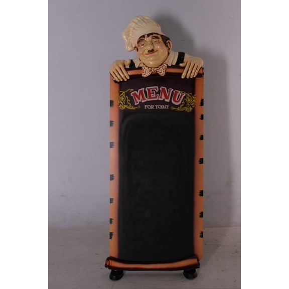 AFD Standing Chef with Chalkboard 60" Tall