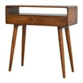 thumbnail image 3 of Table Console Courbée en Bois Massif de Châtaignier de Style Artisanal, 3 of 9