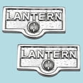 thumbnail image 2 of 2 Switch Plate Tags LANTERN Name Signs Labels Chrome Brass Traditional Engraved Wall Light Switch Cover Labels | Renovators Supply, 2 of 2