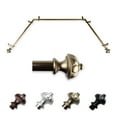 thumbnail image 1 of Tamara 13/16" Bay Window curtain rod 20"-36", 38"-72" - Antique Brass,(ABay-91-4), 1 of 4