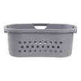 thumbnail image 5 of IRIS 2Pack Large Plastic Clothes with Hip Grip Laundry Basket, Gray, 5 of 5