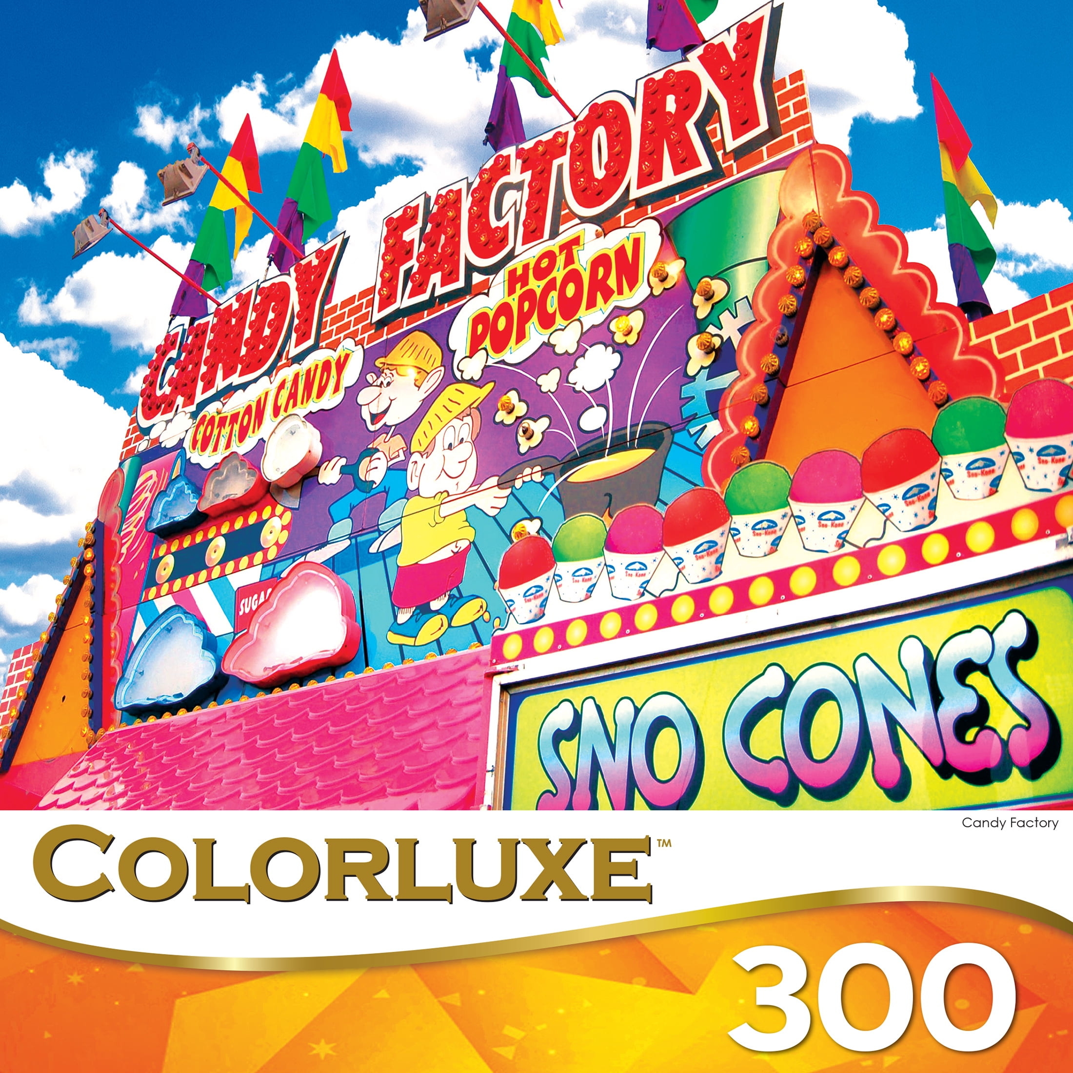 RoseArt Colorluxe 300 Piece Candy Factory Jigsaw Puzzle