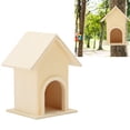 thumbnail image 3 of Casa de Pájaros de Madera, Alimentador de Pájaros de BricolaJe de Madera Con Salida para la Decoración del Patio de Jardín para Gorriones Pinpando Pájaro Azul, 3 of 7