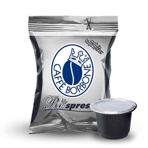 Caffe Borbone capsules (compatible with Nespresso® OriginalLine machines) - 50-pack - Black/Nera pods - (Intensity 10/10)