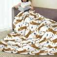 thumbnail image 6 of Pofeuu Leopard Print Print Ultra-Soft Micro Fleece Blanket,for Bed Or Sofa,All Season Throw Blankets Flannel Blanket-80"x60", 6 of 7