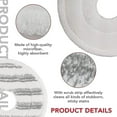 thumbnail image 4 of 3pcs Mop Refill For Vileda Spin And Clean Mop - Spin Mop Head Replacement - Washable Reusable Microfiber Mop Head Replacement For Cleaning Floors, 4 of 5