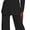 Black, variant on Womens 2 Piece Suits Set Business Office One Button Blazer Casual Long Sleeve Pant Suit Set