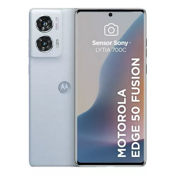 Smartphone Celular Motorola Edge 50 Fusion 12GB RAM 512GB Almacenamiento Liberado Nuevo Marsmallow Blue