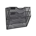 thumbnail image 3 of Wall Mounted Mesh File Holder Display Rack Office Supplies Holder files Document Black, 3 of 8