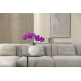thumbnail image 6 of Vintage Home 19" Purple Orchid Arrangement in a Leaf White Ceramic Vase - 2 pack, 6 of 7