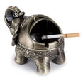 thumbnail image 3 of Cenicero decorativo resistente al viento con tapa, diseño de elefante vintage, para exteriores, interiores Adepaton LKX-1418-1, 3 of 5