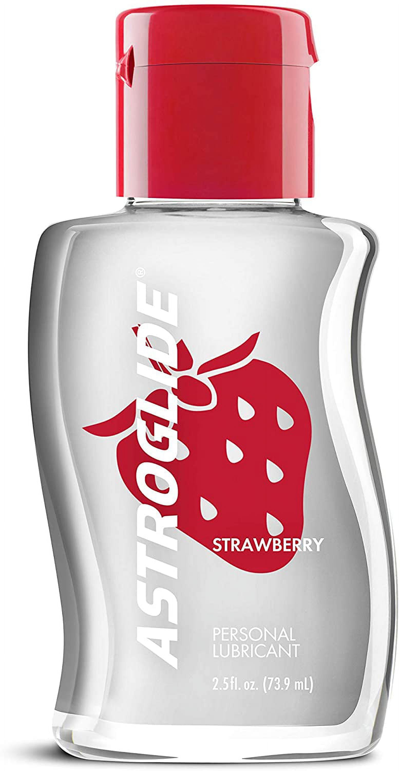 astroglide strawberry personal lubricant 3 pack) Astroglide Strawberry Flavored Water Based Lube, for Men, for  Women, Condom Compatible, 2.5oz main image 1