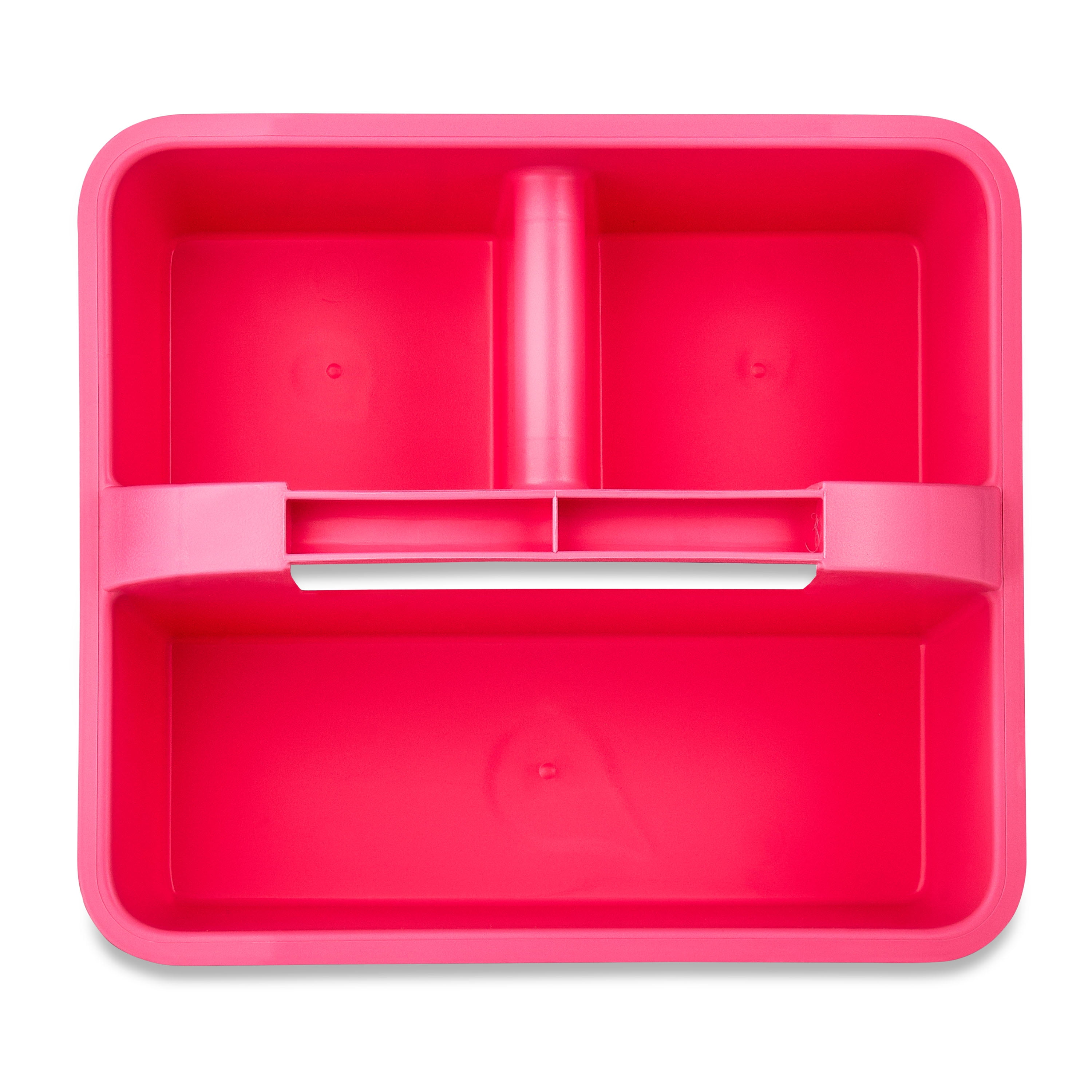 Pen+Gear Plastic Caddy, Desktop Craft and Hobby Organizer, Coral Passion, 1-Pack