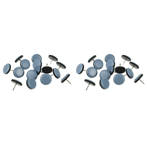 2pcs 16 Chair Glides Nail on Furniture Sliders Chair Sliders Round Furniture Glides Chair Leg Floor Protectors for Wooden Leg Feet Chair Table Sofa