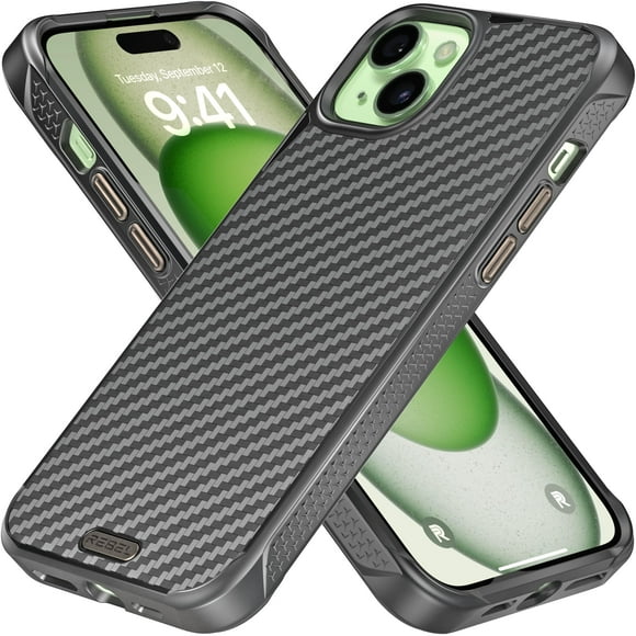 Funda REBEL para iPhone 15 Plus, fibra de aramida Gen 5, MagSafe, 6.7 pulgadas