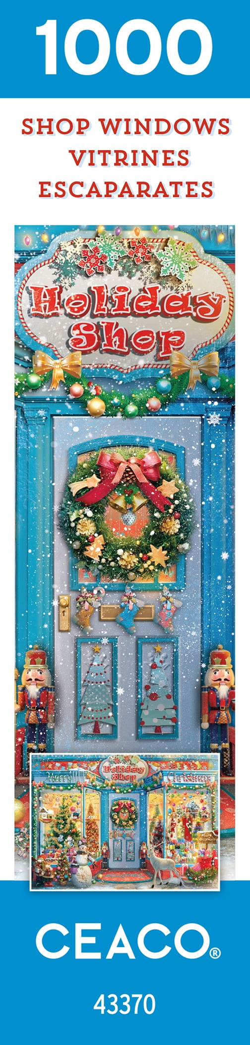 Ceaco - Shop Windows - Holiday Shop 2 - 1000 Piece Interlocking Jigsaw Puzzle