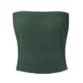 thumbnail image 2 of Tube Top for Women, Sleeveless Strapless Solid Color Summer Top, Polyester Casual Fit, Regular Length, Hand Wash Cold, 2 of 5